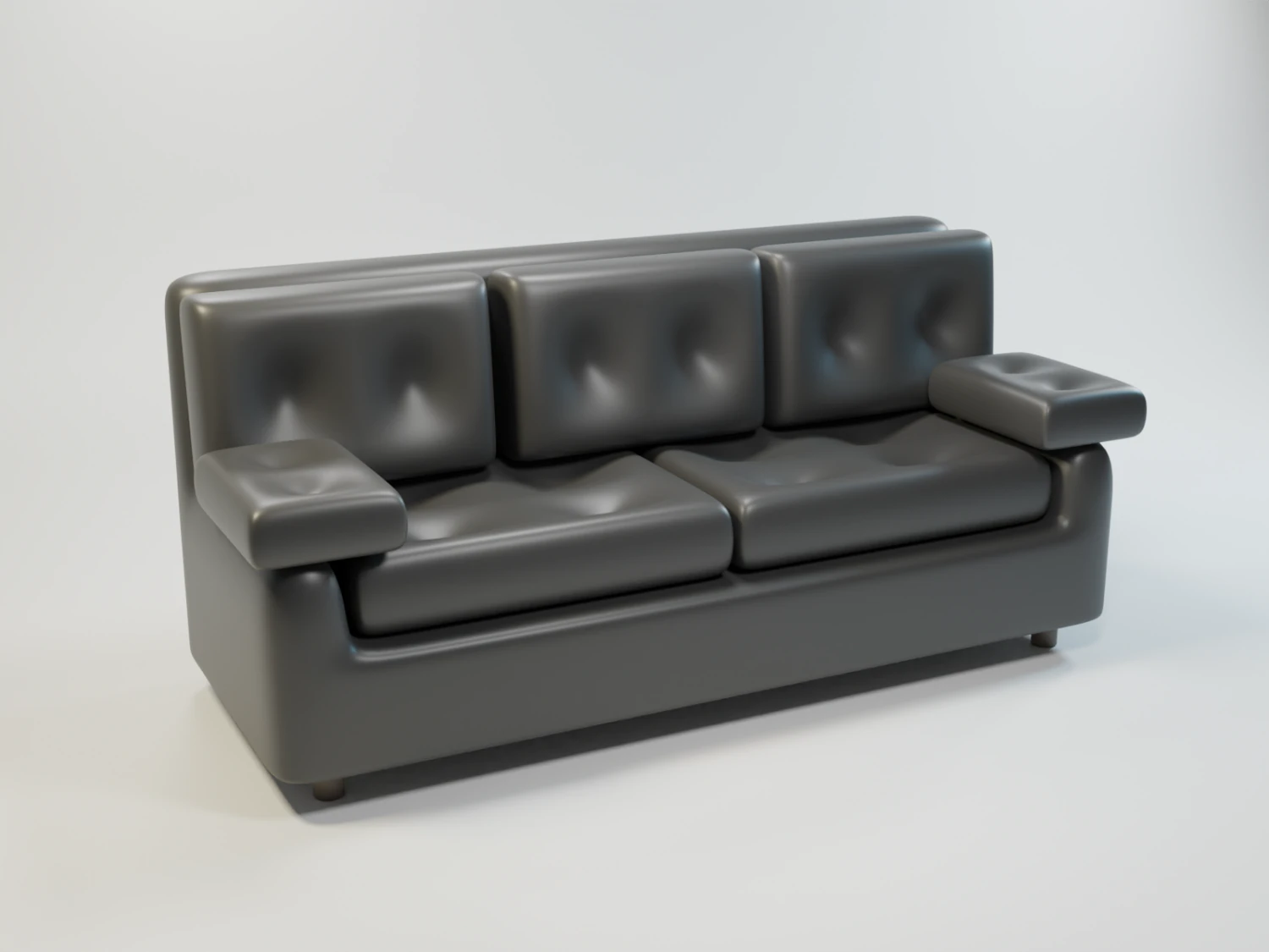 stylized sofa 3D Model .c4d .max .obj .3ds .fbx .stl .blend 