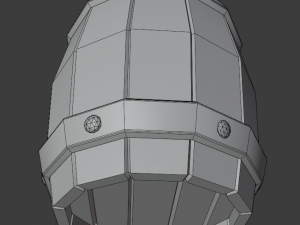 handmade wooden barrel low-poly 3D 模型