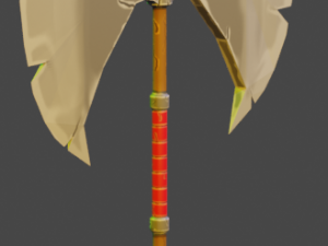 medieval - axe low-poly 3D Model