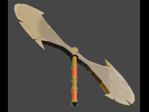 medieval - axe low-poly 3D Model
