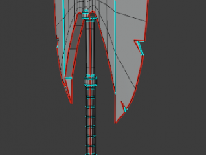 medieval - axe low-poly 3D Model
