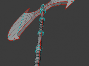 medieval - axe low-poly 3D Model