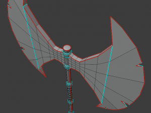 medieval - axe low-poly 3D Model