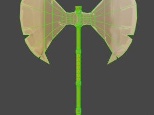 medieval - axe low-poly 3D Model