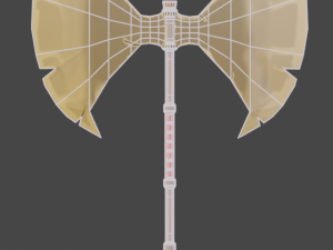medieval - axe low-poly 3D Model