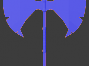 medieval - axe low-poly 3D Model