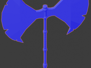 medieval - axe low-poly 3D Model