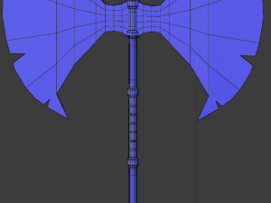 medieval - axe low-poly 3D Model