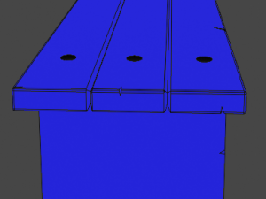 street bench low-poly 3D Model