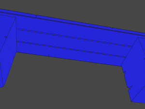 street bench low-poly 3D Model