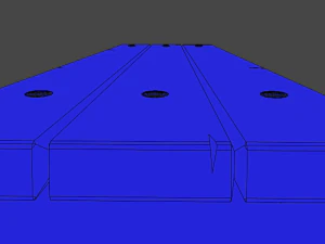 street bench low-poly 3D Model