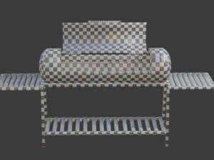brazier from a gas cylinder low-poly 3D Model