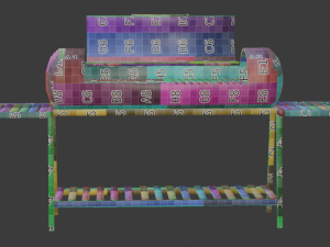 brazier from a gas cylinder low-poly 3D 模型