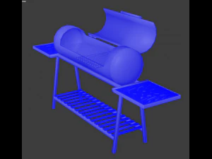 brazier from a gas cylinder low-poly 3D Model