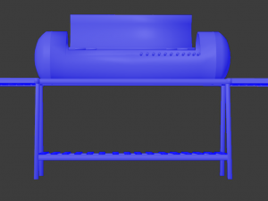 brazier from a gas cylinder low-poly 3D 模型