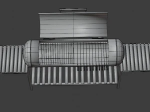 brazier from a gas cylinder low-poly 3D Model