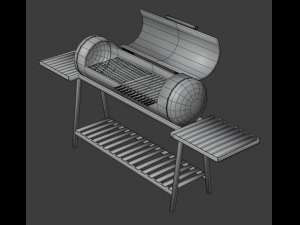 brazier from a gas cylinder low-poly 3D 模型