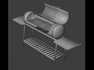 brazier from a gas cylinder low-poly 3D Model