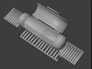 brazier from a gas cylinder low-poly 3D Model