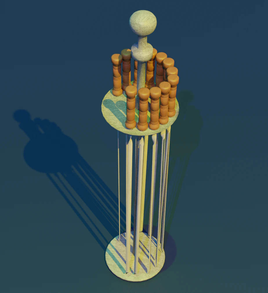 skewer low-poly 3D Model .c4d .max .obj .3ds .fbx .stl .blend 