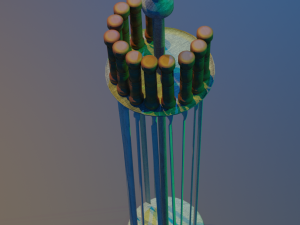 skewer low-poly 3D-Modell