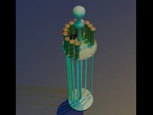 skewer low-poly 3D Model