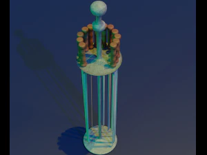 skewer low-poly 3D Model