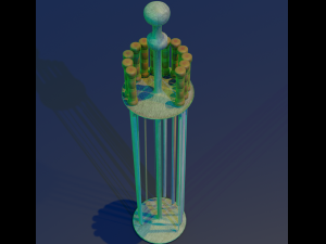 skewer low-poly 3D-Modell