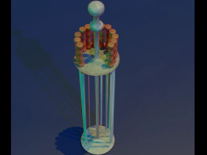 skewer low-poly 3D Model