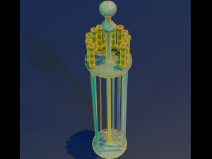 skewer low-poly 3D-Modell
