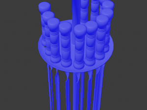 skewer low-poly 3D-Modell