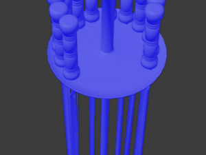 skewer low-poly 3D-Modell