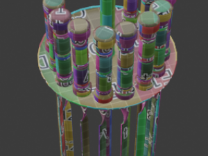 skewer low-poly 3D-Modell
