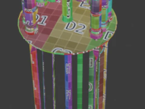 skewer low-poly 3D Model
