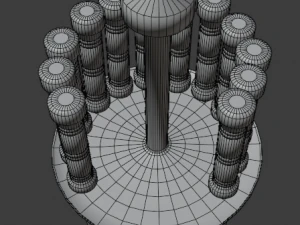 skewer low-poly 3D Model