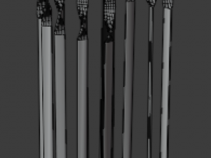 skewer low-poly 3D-Modell