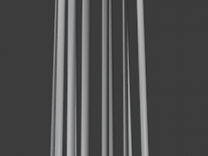skewer low-poly 3D-Modell