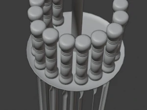 skewer low-poly 3D Model