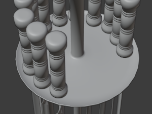 skewer low-poly 3D-Modell