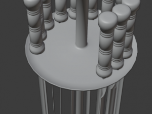 skewer low-poly 3D-Modell