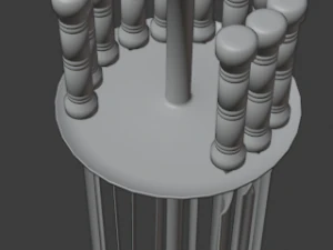 skewer low-poly 3D Model