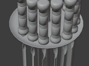 skewer low-poly 3D Model