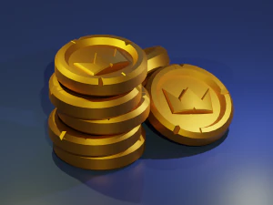 gold coin low-poly 3D Model