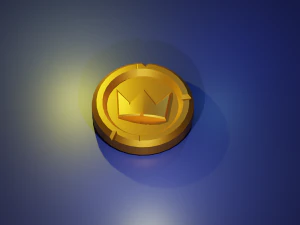 gold coin low-poly 3D Model