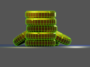 gold coin low-poly 3D 模型