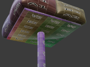 cushioned furniture low-poly Modelo 3D