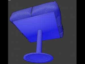 cushioned furniture low-poly Modelo 3D
