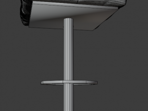 cushioned furniture low-poly Modelo 3D