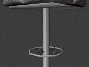 cushioned furniture low-poly Modelo 3D