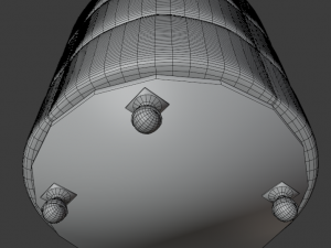 cushioned furniture low-poly Modelo 3D